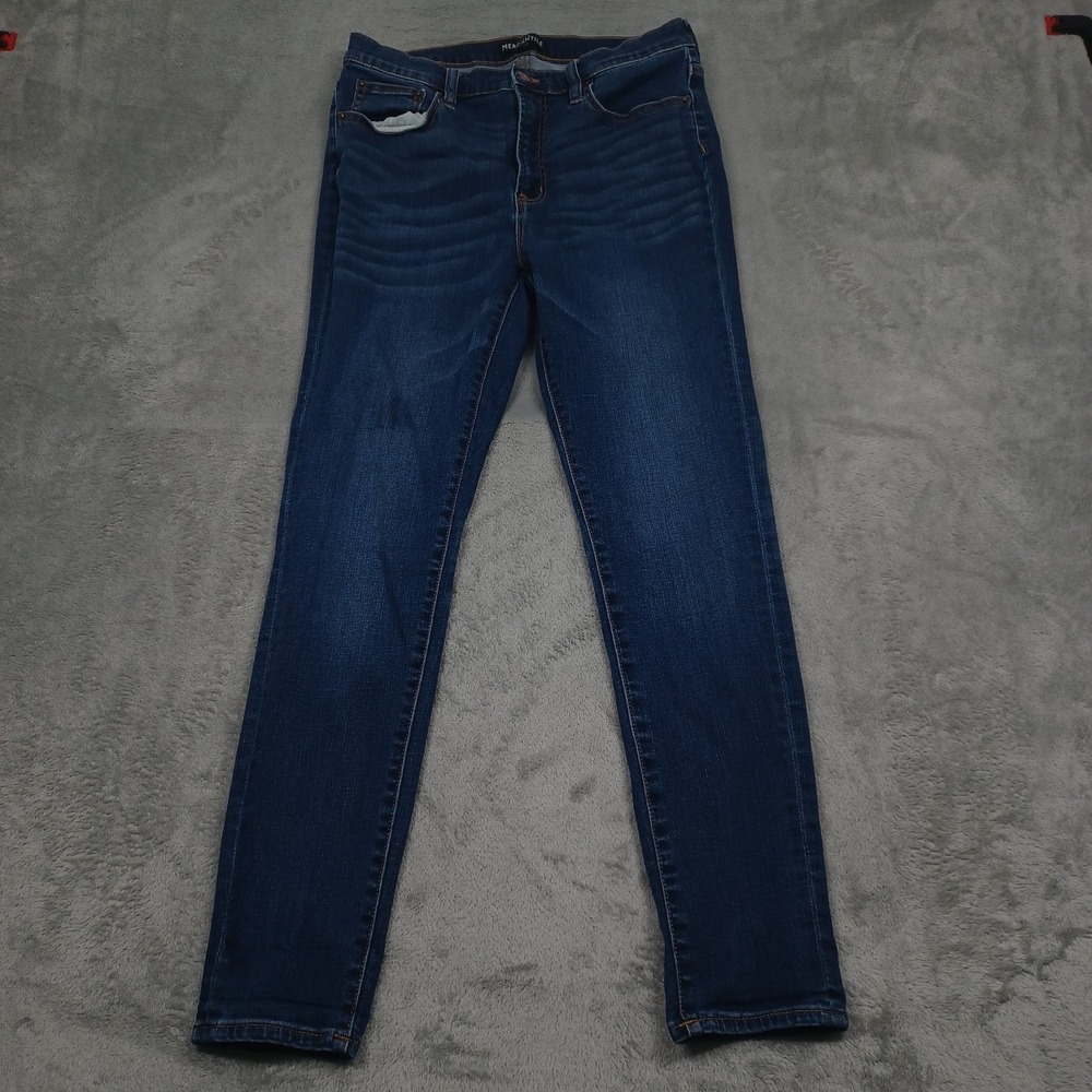 J Crew Jeans Womens 31 Blue Denim Tapered Preppy Pockets‎ Cotton
